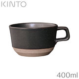KINTO �L���g�[ �Z���~�b�N���{ CLK-151 ���C�h�}�O �i400ml�j�u���b�N 29528