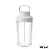 KINTO �L���g�[ TO GO BOTTLE 360ml �z���C�g �X�g���[�t�ŕ��V�����y���߂��d�\���̃v���{�g��