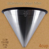 KINTO SLOW COFFEE STYLE �X�e�����X�t�B���^�[ 4cups�@SCS-04-SF�@27625