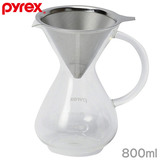 Pyrex �p�C���b�N�X �R�[�q�[�T�[�o�[ 800ml �X�e�����X�R�[�q�[�h���b�p�[�t CP-8536