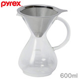 Pyrex �p�C���b�N�X �R�[�q�[�T�[�o�[ 600ml �X�e�����X�R�[�q�[�h���b�p�[�t CP-8537