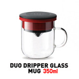 PO:(ポー)デュオ ドリッパーマグ 350ml ステンレス円すいドリッパー付の大きめマグ ふた付き