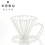 珈琲考具 白 ステンレスコーヒードリッパー大 2〜6杯用 燕三条 日本製