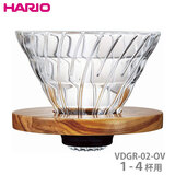 HARIO �n���I V60 �ϔM�K���X���߃h���b�p�[ �I���[�u�E�b�h02 �P-�S�t�p VDGR-02-OV