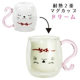 �ɂ�� �ϔM2�d�}�O�J�b�v �h���[�� 250ml �_�u���E�H�[���O���X