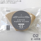 HARIO �n���I �y�K�T�X �R�[�q�[�y�[�p�[�t�B���^�[02 �u���E�� ��`2-4�t�p PEF-02-100M