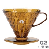 HARIO×�L���v�e���X�^�b�O V60�h���b�p�[A02 �A���o�[ 1-4�t�p UW-3575