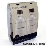 SodaStream �\�[�_�X�g���[�� DWS�{�g�� �u���b�N �c�C���p�b�N 1L �i�Q�{�j �H���Ή��{�g�� SSB0086