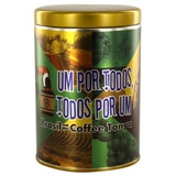 TONYAデザイン 保存缶 ブラジル um por todos 【金】