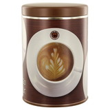 TONYAデザイン 保存缶 ラテアート 【茶】