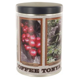 TONYAデザイン 保存缶 セピアフォトパターン 【紺缶】