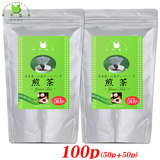 珈琲問屋オリジナル 三角ティーバッグ 煎茶 (2g×50TB)×2袋セット