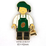 SUJAK �o���X�^ �}�O�l�b�g �t�B�M���A���� �O���[���G�v���� �S�[���h���b�L �S�[���h�s�b�`���[ 65×42mm SJ_MG_107