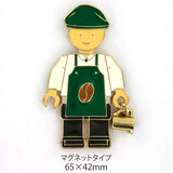 SUJAK �o���X�^ �}�O�l�b�g �t�B�M���A�j�� �O���[���G�v���� �S�[���h���b�L �S�[���h�s�b�`���[ 65×42mm SJ_MG_108