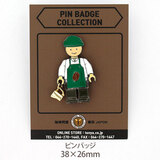 SUJAK �o���X�^ �s���o�b�W �t�B�M���A�j�� �O���[���G�v���� �u���b�N���b�L �S�[���h�s�b�`���[ 38×26mm SJ_SP_131