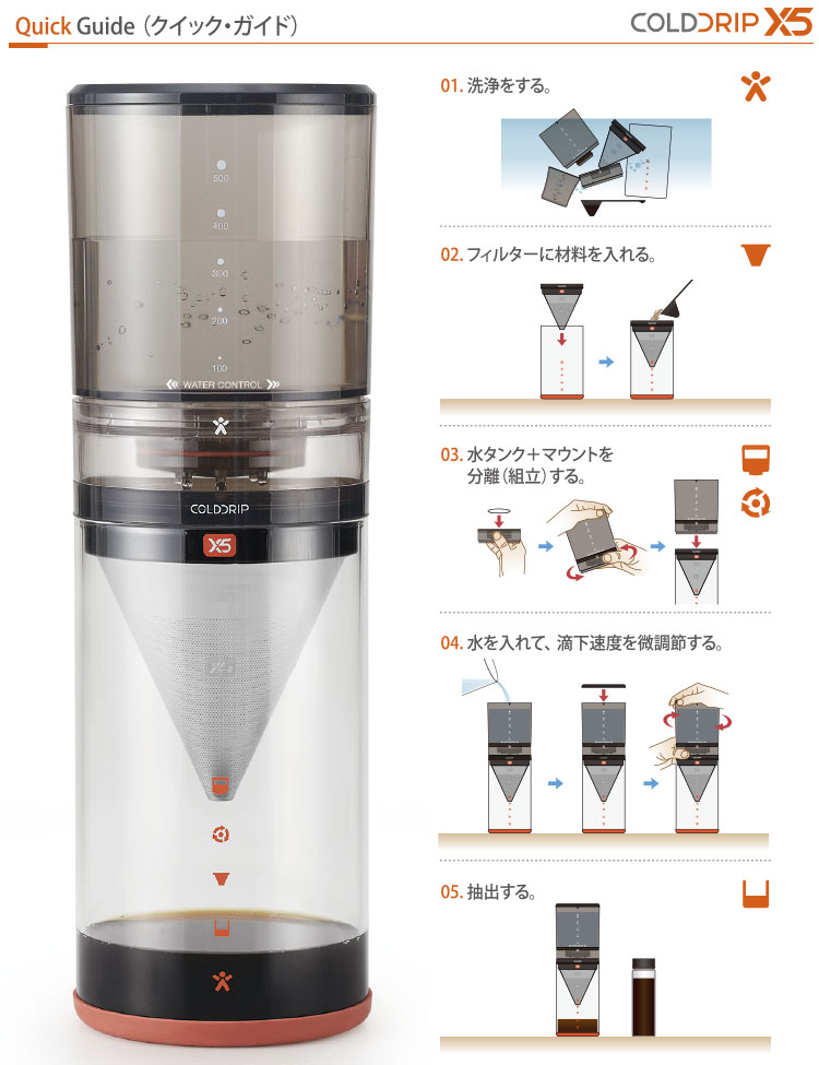 BEANPLUS �R�[���h�h���b�v X5 COLDDRIP X5 �N�C�b�N�K�C�h