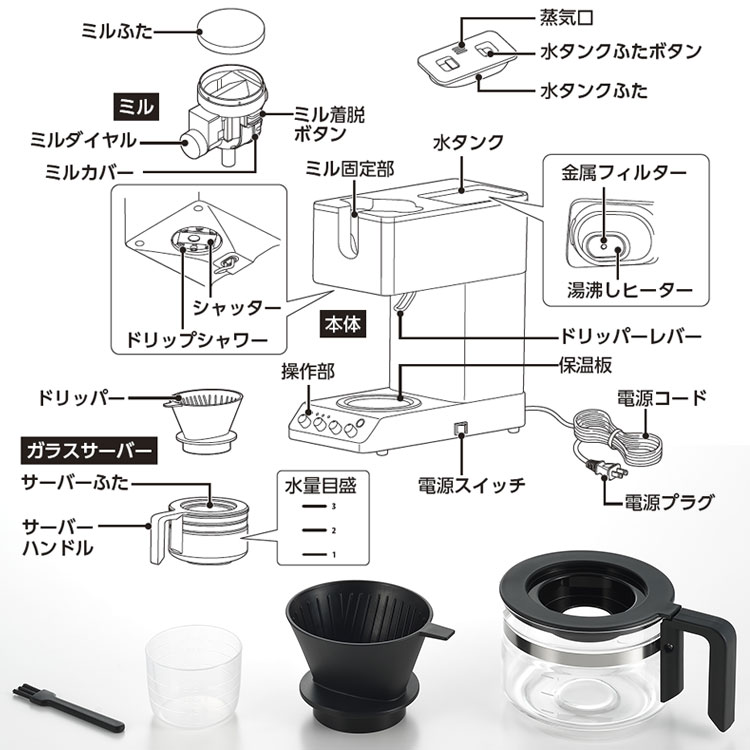 �c�C���o�[�h�S�����R�[�q�[���[�J�[CM-D457B 