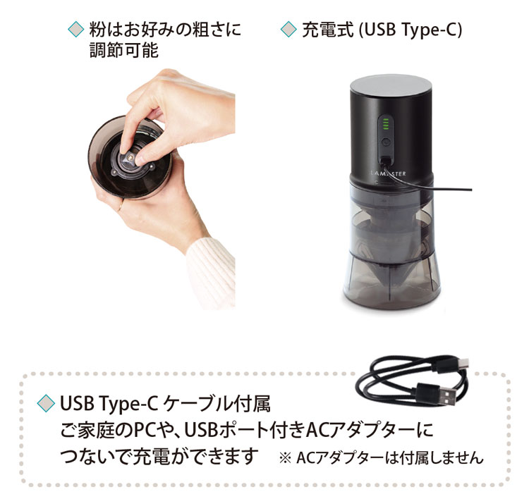 LAMASTER ���}�X�^�[ �n���h�h���b�v �R�[�q�[�O���C���_�[ 