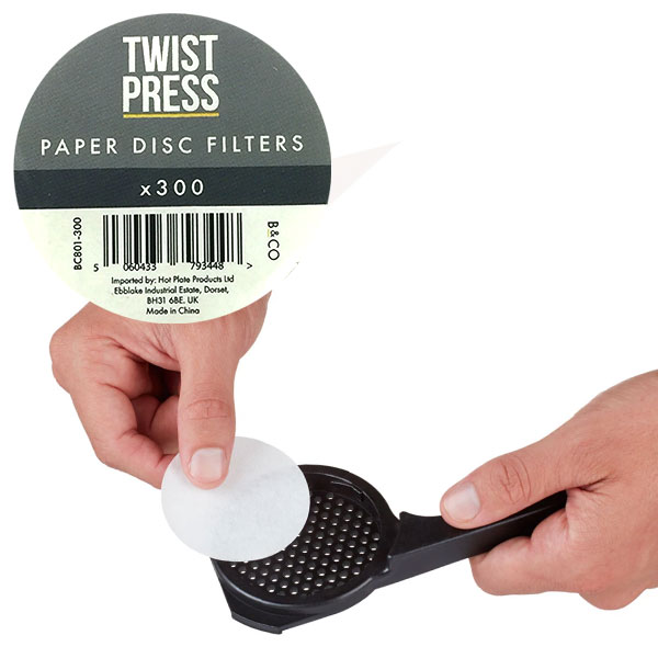 Barista&Co�i�o���X�^�E�A���h�E�R�[�jTwistPress�i�c�C�X�g�v���X�j�p �f�B�X�N�y�[�p�[�t�B���^�[ 