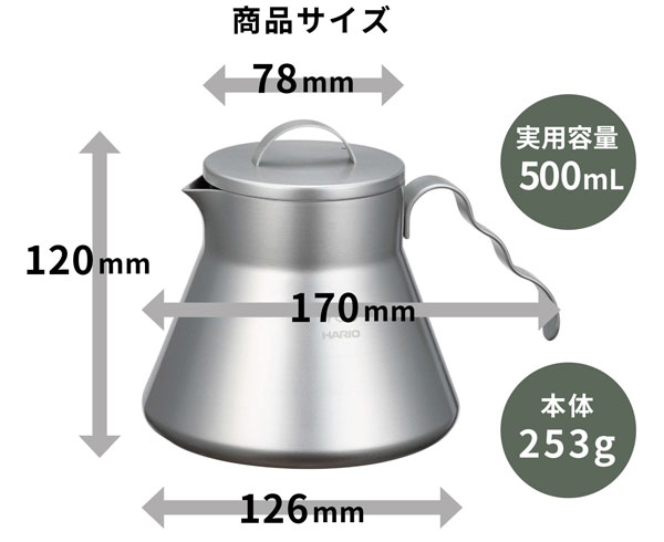 HARIO outdoor �n���I �A�E�g�h�A ���^���h���b�p�[