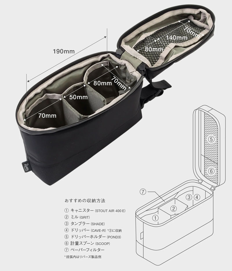 RIVERS ���o�[�Y �R�[�q�[�M�A�o�b�O ���[ 